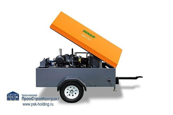 Дизельный компрессор Denair DACY 5.3/7 с двигателем Yanmar